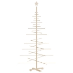 Albero di Natale Decorativo in Legno 180 cm Legno Massello Pino