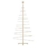 Albero di Natale Decorativo in Legno 180 cm Legno Massello Pino