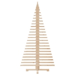 Albero di Natale Decorativo in Legno 180 cm Legno Massello Pino