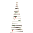 Albero di Natale da Parete con Stella 100x210 cm Ramo Naturale