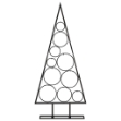 Albero di Natale Decorativo in Metallo Nero 90 cm