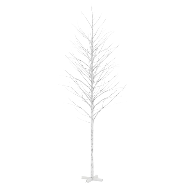 Betulla Bianca con LED Bianco Caldo 672 LED 400 cm