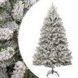 Albero Natale Artificiale Incernierato con Neve Fioccata 300 cm
