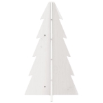 Albero di Natale Decorativo Bianco 69,5 cm in Legno di Pino