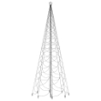 Albero di Natale con Palo in Metallo 1400 LED Multicolore 5 m