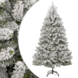 Albero Natale Artificiale Incernierato con Neve Fioccata 210 cm