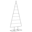 Albero di Natale Decorativo in Metallo Nero 180 cm