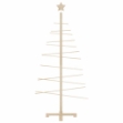 Albero di Natale Decorativo in Legno 150 cm Legno Massello Pino
