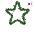 Decorazioni Luminose Natalizie Picchetti 3pz Stella 50LED 29cm