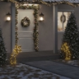 Luce Decorativa Natale con Picchetti Stella Cadente 80LED 62cm