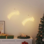 Luci di Natale Stella Cadente Silhouette 2pz 50LED Bianco Caldo