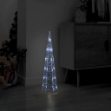 Piramide Decorativa Cono Luce LED Acrilico Bianco Freddo 60cm