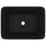 Lavandino Luxury Nero Opaco 41x30x12 cm in Ceramica