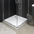 Piatto Doccia con Superficie Puntinata Bianco 80x80x4 cm in ABS