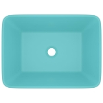 Lavandino Luxury Turchese Opaco 41x30x12 cm in Ceramica