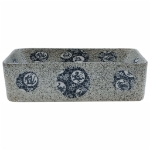 Lavabo Appoggio Multicolore Rettangolare 46x35,5x13 cm Ceramica