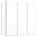 Cabina da Bagno 120x69x130 cm in Vetro Temperato Trasparente