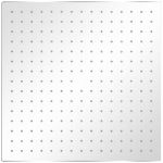 Soffione per Doccia a Pioggia 2pz Acciaio Inossidabile 40x40cm