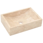Lavello 45x30x12 cm Marmo Lucido Crema