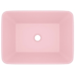 Lavandino Luxury Rosa Opaco 41x30x12 cm in Ceramica