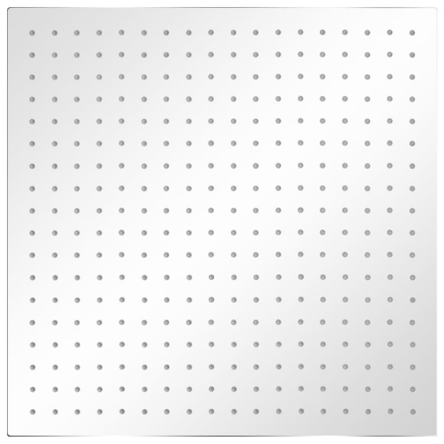 Soffione per Doccia a Pioggia 2 pz Acciaio Inossidabile 50x50cm