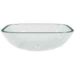 Lavandino in Vetro 42x42x14 cm Trasparente