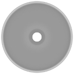 Lavandino Lusso Rotondo Grigio Chiaro Opaco 32,5x14 cm Ceramica