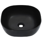 Lavandino 42,5x42,5x14,5 cm in Ceramica Nero
