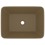 Lavandino Luxury Crema Opaco 41x30x12 cm in Ceramica