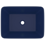 Lavandino Luxury Blu Scuro Opaco 41x30x12 cm in Ceramica