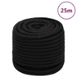 Corda da Lavoro Nera 16 mm 25 m in Poliestere