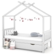 Giroletto per Bambini con Cassetto Bianco Legno Pino 80x160 cm