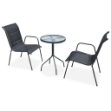Set da Bistrot 3 pz in Acciaio Nero