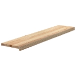 Gradini 8 pz 120x25x2 cm in Rovere Massello Non Trattato
