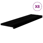Gradini 8 pz Marrone Scuro 90x30x2 cm Legno Massello Rovere