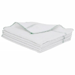 Panni per la Pulizia 50pz Righe Bianche e Verdi 50x60 cm