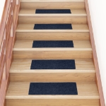 Tappeti Adesivi Rettangolari per Scale 15 pz 60x25 cm Blu