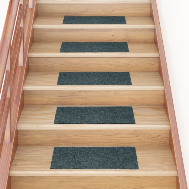 Tappeti Adesivi Rettangolari per Scale 15 pz 60x25 cm Verdi