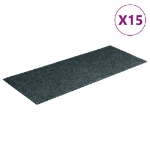 Tappeti Adesivi Rettangolari per Scale 15 pz 60x25 cm Verdi