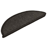 Tappeti Adesivi Scale Aspetto Sisal 30 pz 56x17x3 cm Antracite