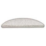 Tappeti Adesivi Scale Aspetto Sisal 30 pz 56x17x3 cm Platino