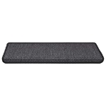Tappeti Adesivi Scale Aspetto Sisal 30 pz 65x21x4 cm Antracite