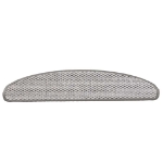 Tappeti Adesivi Scale Aspetto Sisal 30 pz 65x21x4 cm Platino