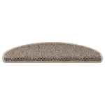Tappeti Adesivi Scale Aspetto Sisal 30 pz 65x21x4cm Beige Scuro