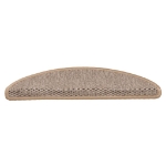 Tappeti Adesivi Scale Aspetto Sisal 30pz 56x17x3cm Beige Chiaro