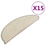Tappeti Autoadesivi per Scale 15 pz 56x17x3 cm Argento