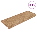 Tappeti Autoadesivi Scale Aspetto Sisal 15pz 65x21x4 Arancione