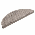 Tappeti Autoadesivi Scale Aspetto Sisal 30 pz 56x17x3cm Argento
