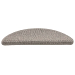 Tappeti Autoadesivi Scale Aspetto Sisal 30 pz 56x17x3cm Argento