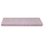 Tappeti Autoadesivi Scale Aspetto Sisal 30 pz 65x21x4 cm Rosa
